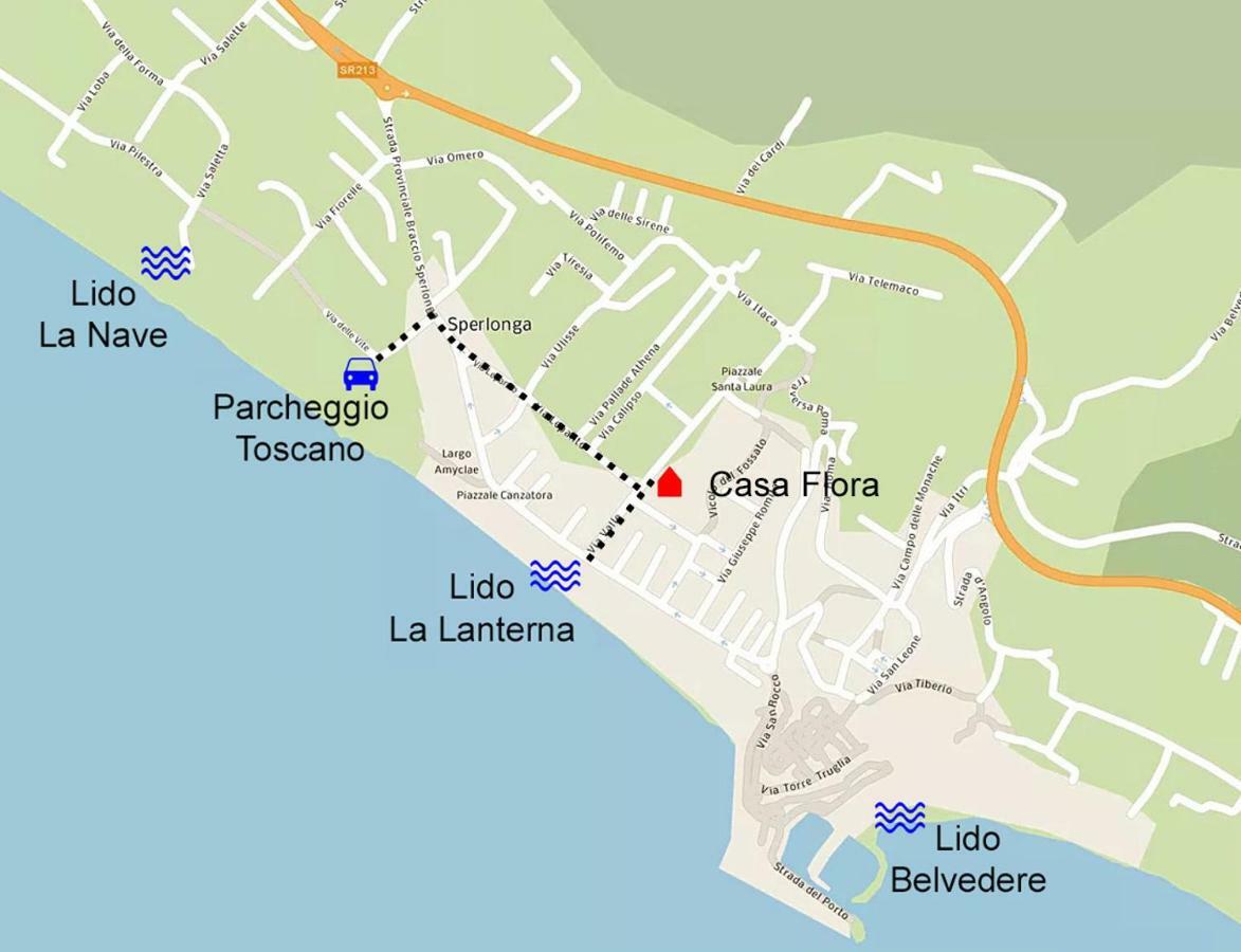 Casa Vacanza Flora Leilighet Sperlonga Eksteriør bilde